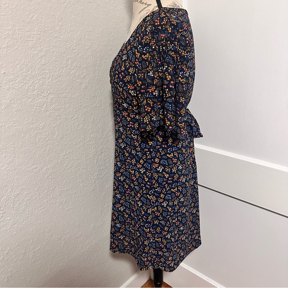 Madewell Cross-Front Mini Dress in Garden Party - Picture 9 of 11